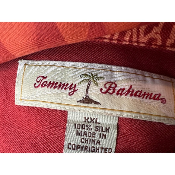 Tommy Bahama USC Trojans Camp Shirt XXL Hawaiian 100% Silk Mens Tropical 2X 2XL - Picture 2 of 7
